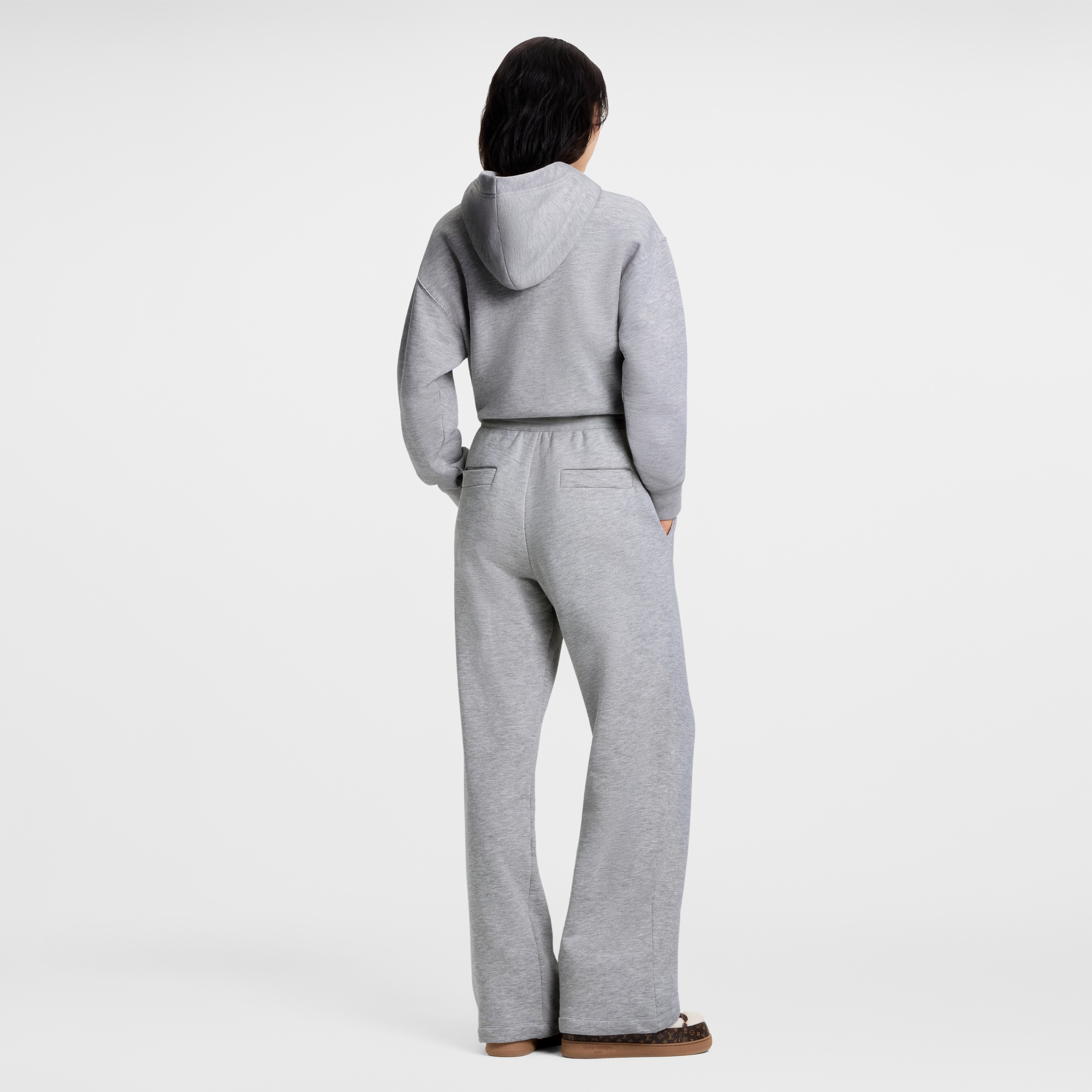 Monogram Flower Accent Hoodie  in Women