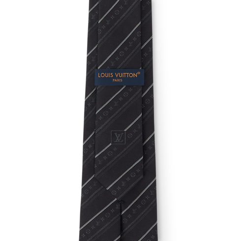 Monogram Flowstripes Tie . in Men's Accessories Winter Textile collections by Louis Vuitton (Product zoom)