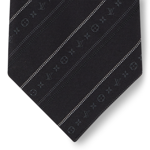 Monogram Flowstripes Tie . in Men's Accessories Winter Textile collections by Louis Vuitton (Product zoom)