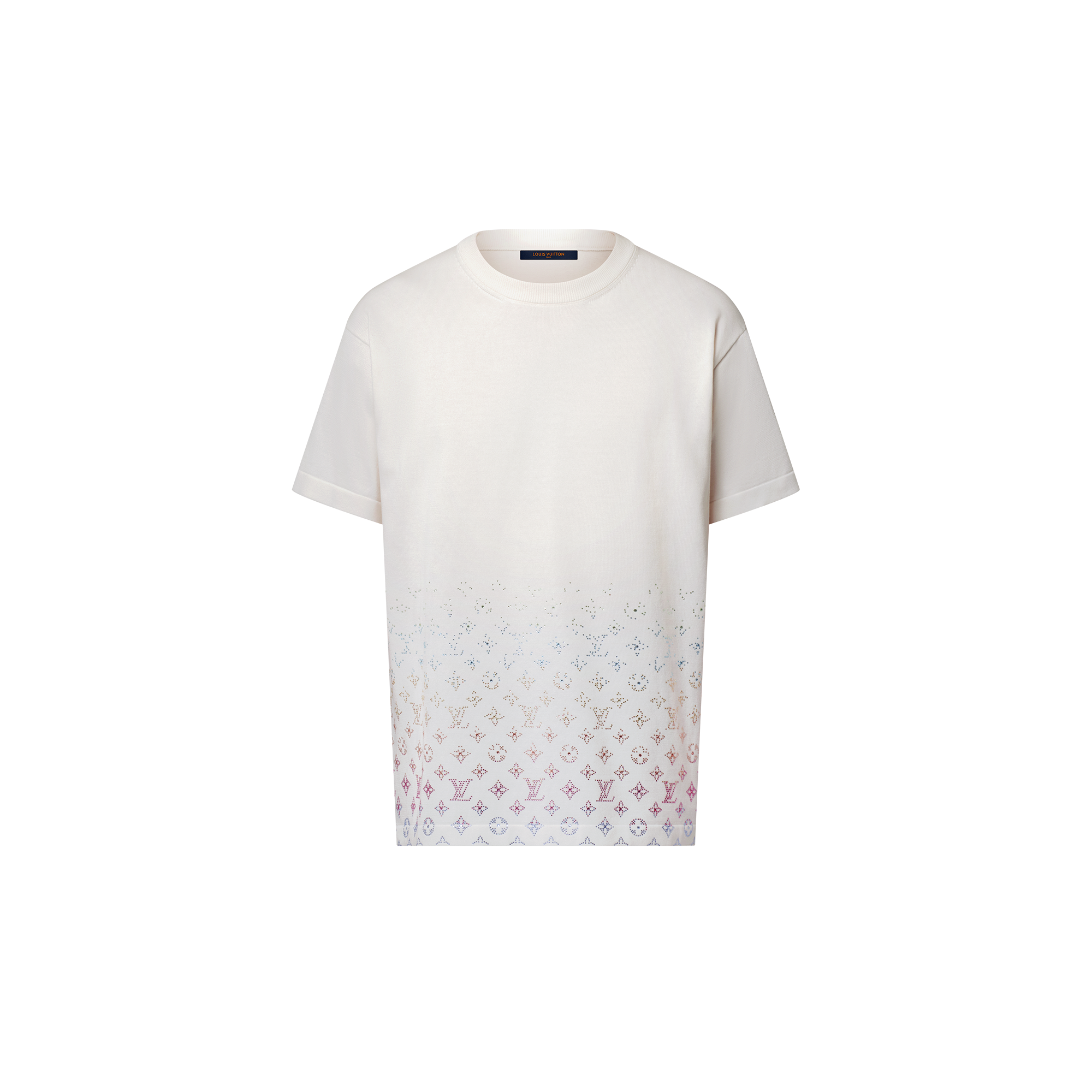 Monogram Gradient Embellished Short-Sleeved Crewneck  in Men