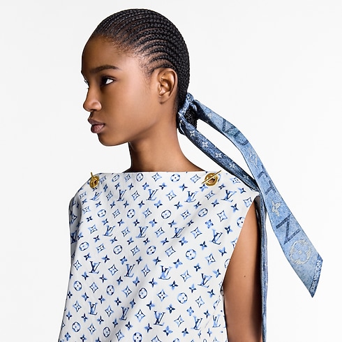 Monogram Infinity Denim BB Bandeau . in Women's Accessories Silk Squares and Bandeaus collections by Louis Vuitton (Product zoom)