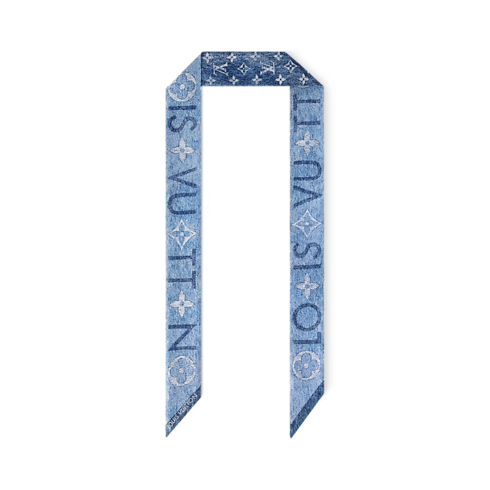 Monogram Infinity Denim BB Bandeau . in Women's Accessories Silk Squares and Bandeaus collections by Louis Vuitton (Product zoom)