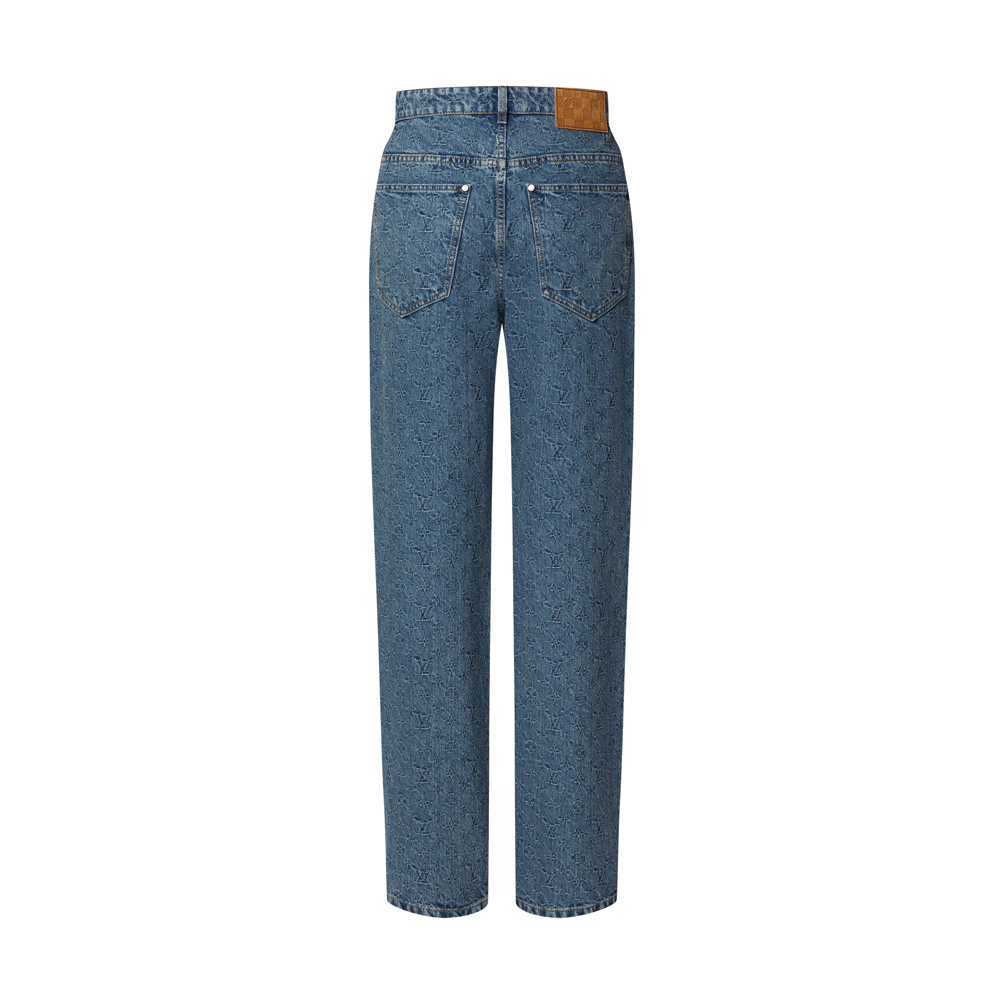 Monogram Jacquard Skate Denim Pants  in Men
