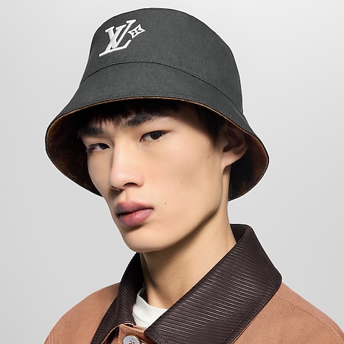 Monogram Landscape Reversible Bucket Hat . in Men's Accessories Hats, Beanies and Gloves collections by Louis Vuitton (Product zoom)