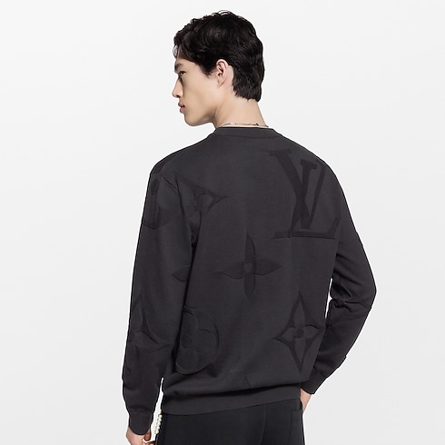 Monogram Long-Sleeved Cotton Crewneck in Men's Ready-to-Wear All Ready-to-Wear collections by Louis Vuitton (Product zoom)