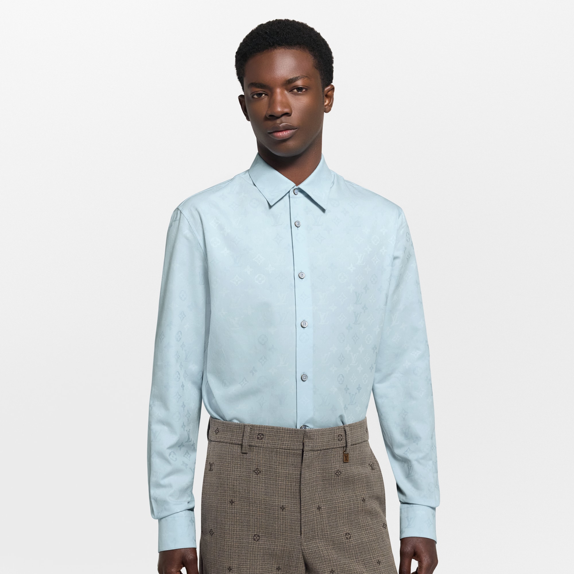 Monogram Long-Sleeved Shirt  in Men