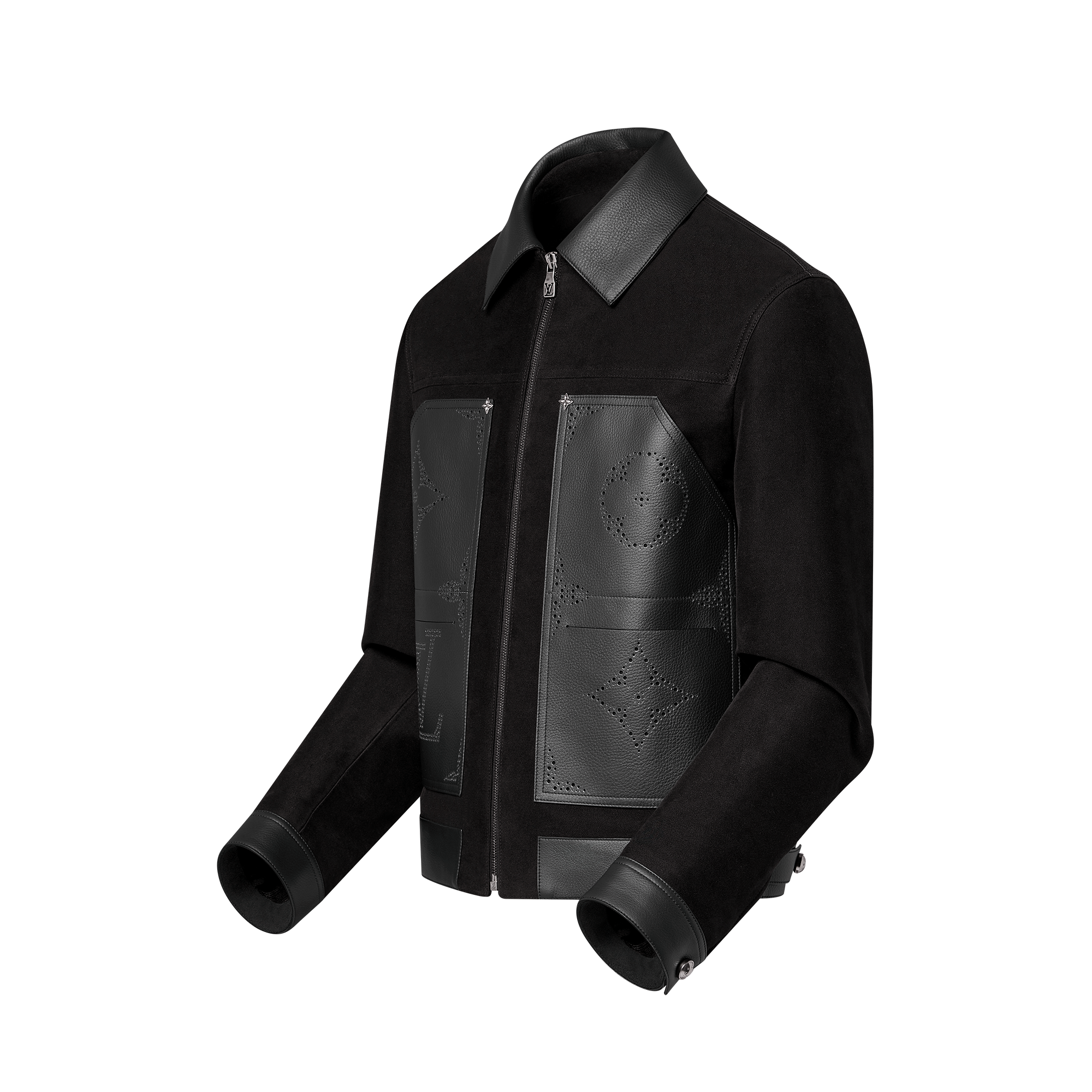 Monogram Mix Leather Workwear Blouson  in Men