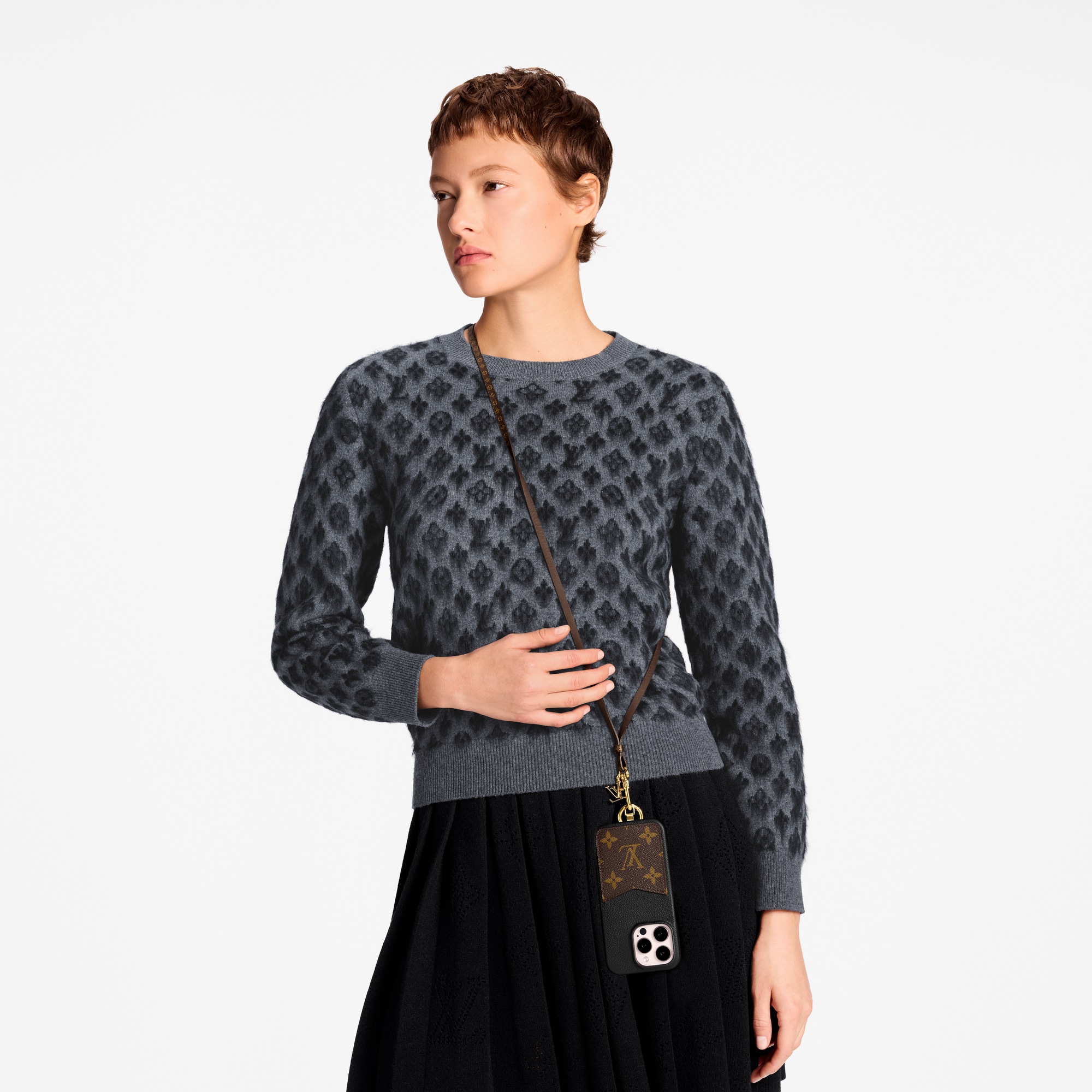 Monogram Phone Strap . in Women