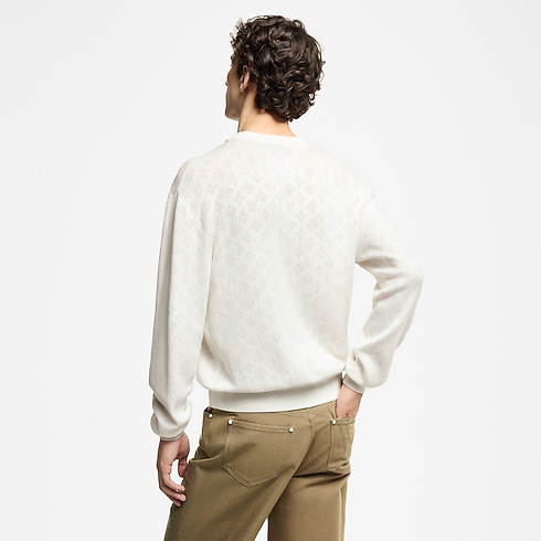 Monogram Pointelle Cotton Pullover in Men's Ready-to-Wear All Ready-to-Wear collections by Louis Vuitton (Product zoom)
