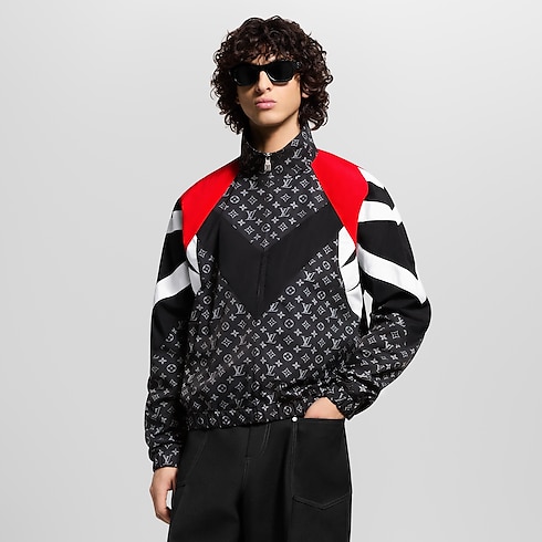 Monogram Printed Nylon Tracksuit Top in Men's Ready-to-Wear Outerwear and Coats collections by Louis Vuitton (Product zoom)