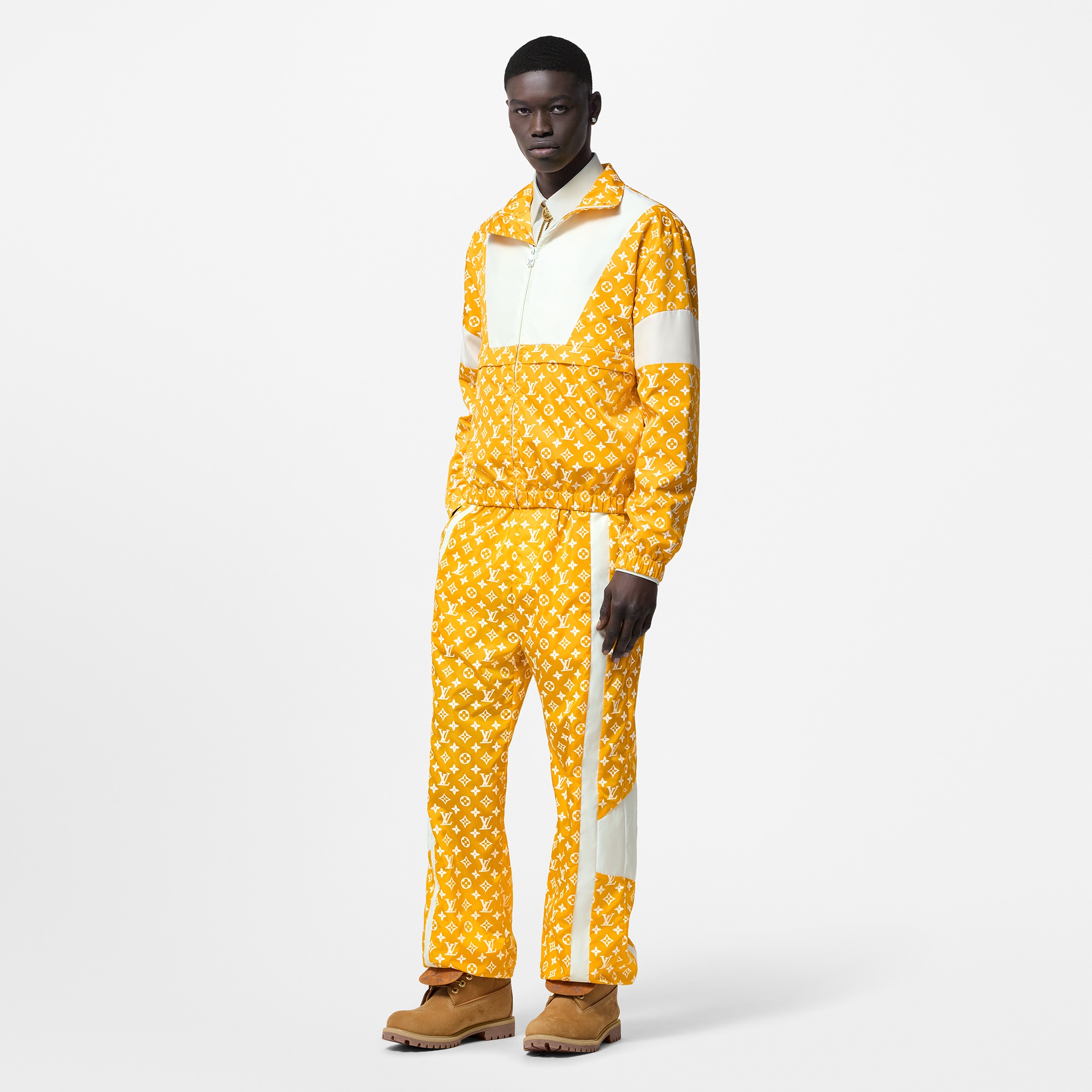 Monogram Printed Technical Track Top  in Men