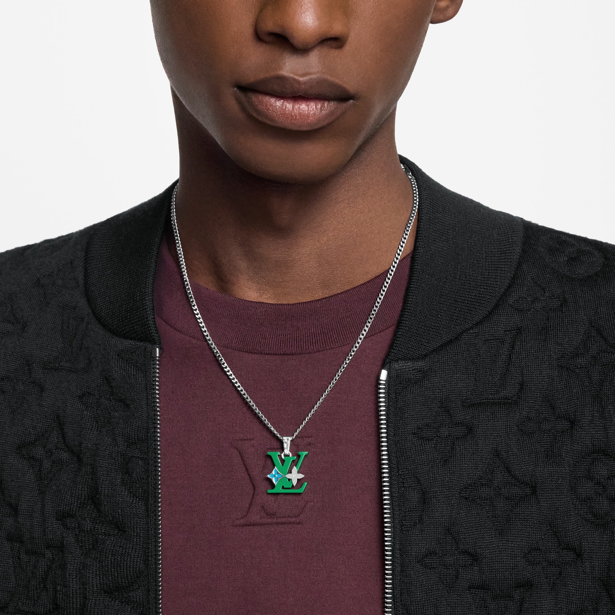Monogram Row Pendant . in Men