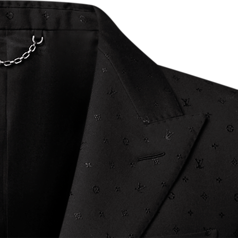 Monogram Satin Single-Breasted Pont Neuf Jacket in Men's Ready-to-Wear All Ready-to-Wear collections by Louis Vuitton (Product zoom)