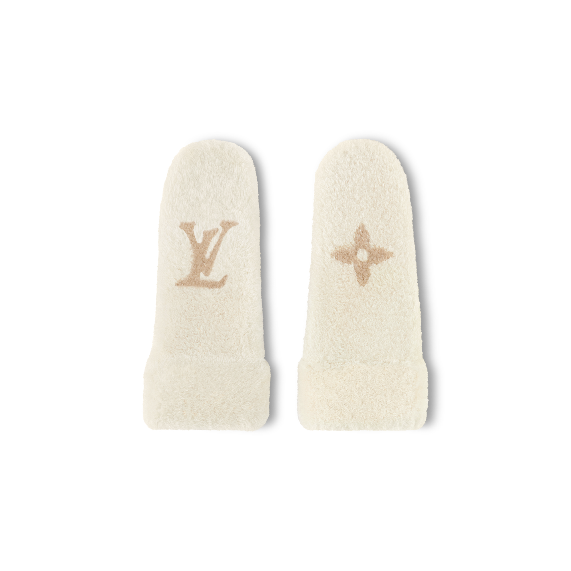 Monogram Shearling Mitts . in Women