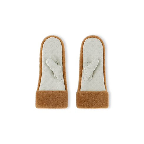 Monogram Shearling Mitts . in Women's Accessories Hats and Gloves collections by Louis Vuitton (Product zoom)