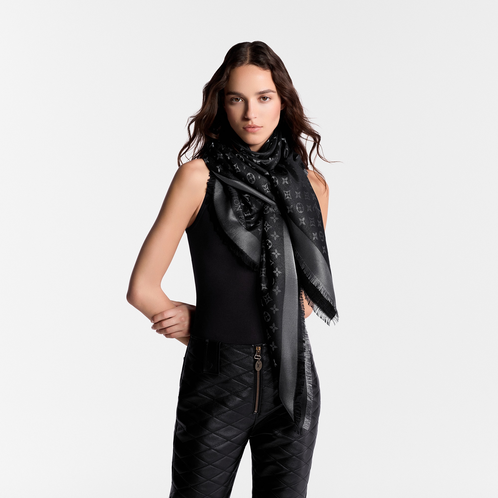 Monogram Shine Shawl . in Women