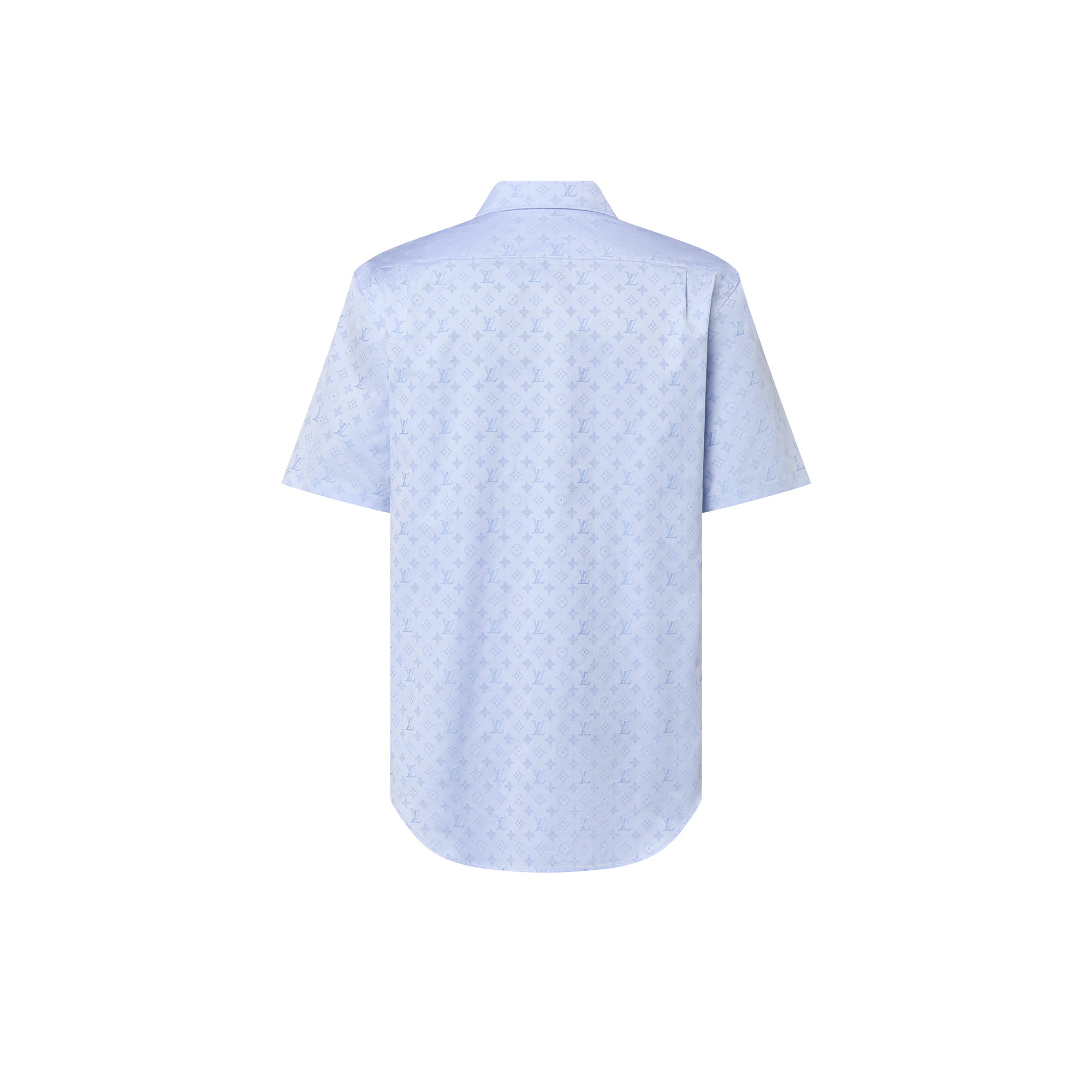 Monogram Short-Sleeved Cotton Shirt  in Men