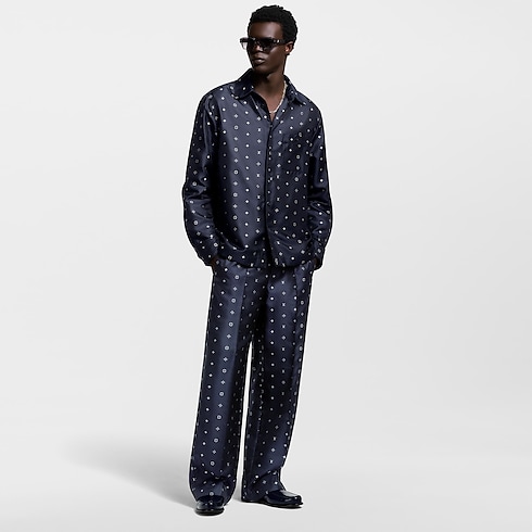 Monogram Silk Pajama Pants in Men's Ready-to-Wear Pants collections by Louis Vuitton (Product zoom)