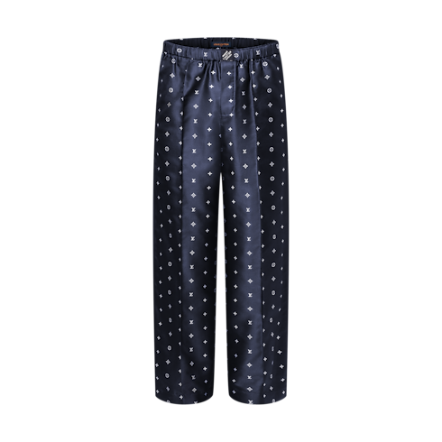 Monogram Silk Pajama Pants in Men's Ready-to-Wear Pants collections by Louis Vuitton (Product zoom)