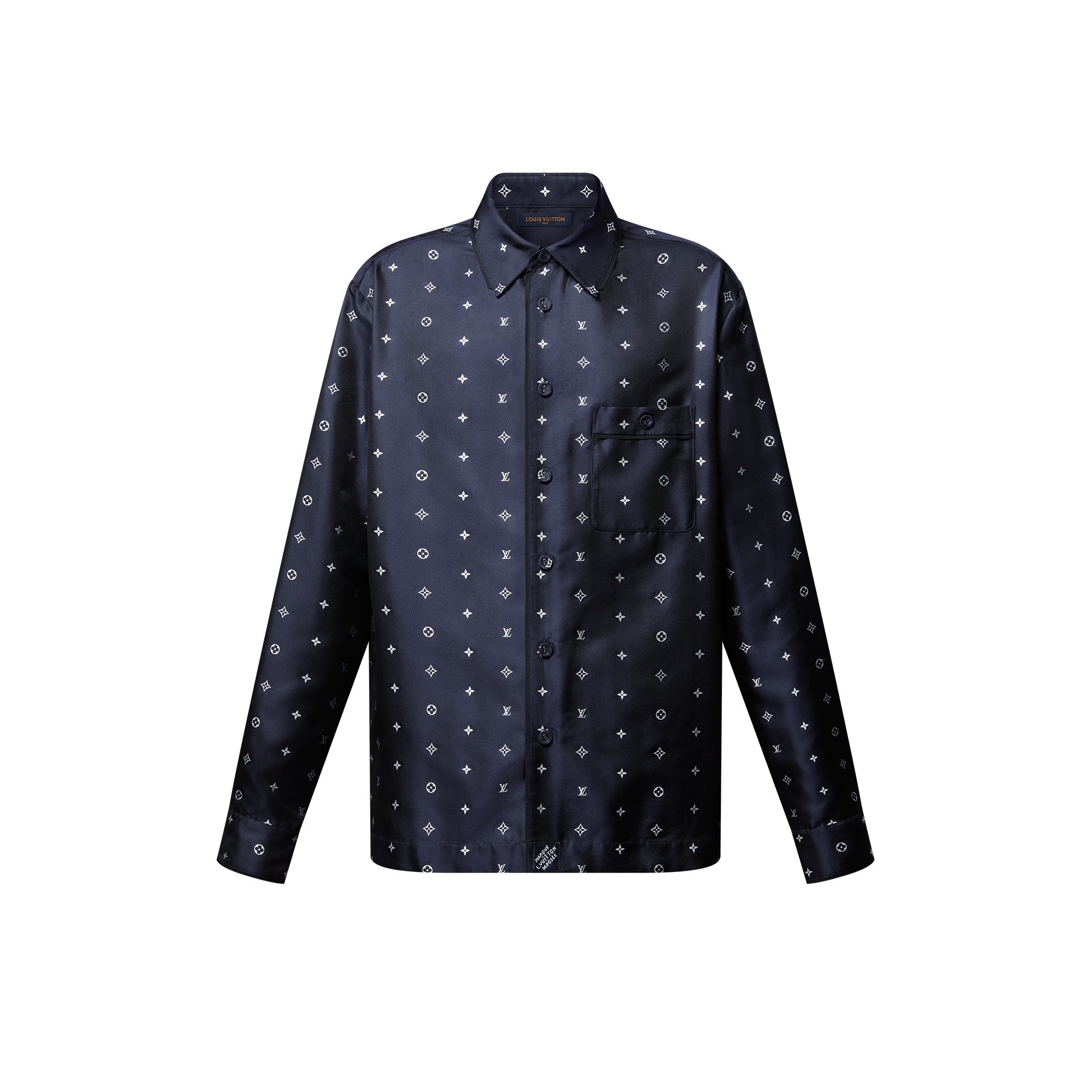 Monogram Silk Pajama Shirt   in Men