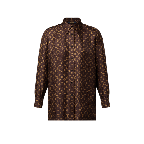 Monogram Silk Shirt in Women's Ready-to-Wear Tops collections by Louis Vuitton (Product zoom)