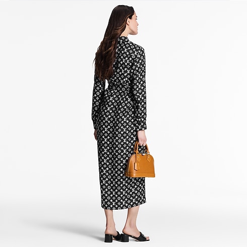 Monogram Silk Shirt Dress in Women's Ready-to-Wear Dresses collections by Louis Vuitton (Product zoom)