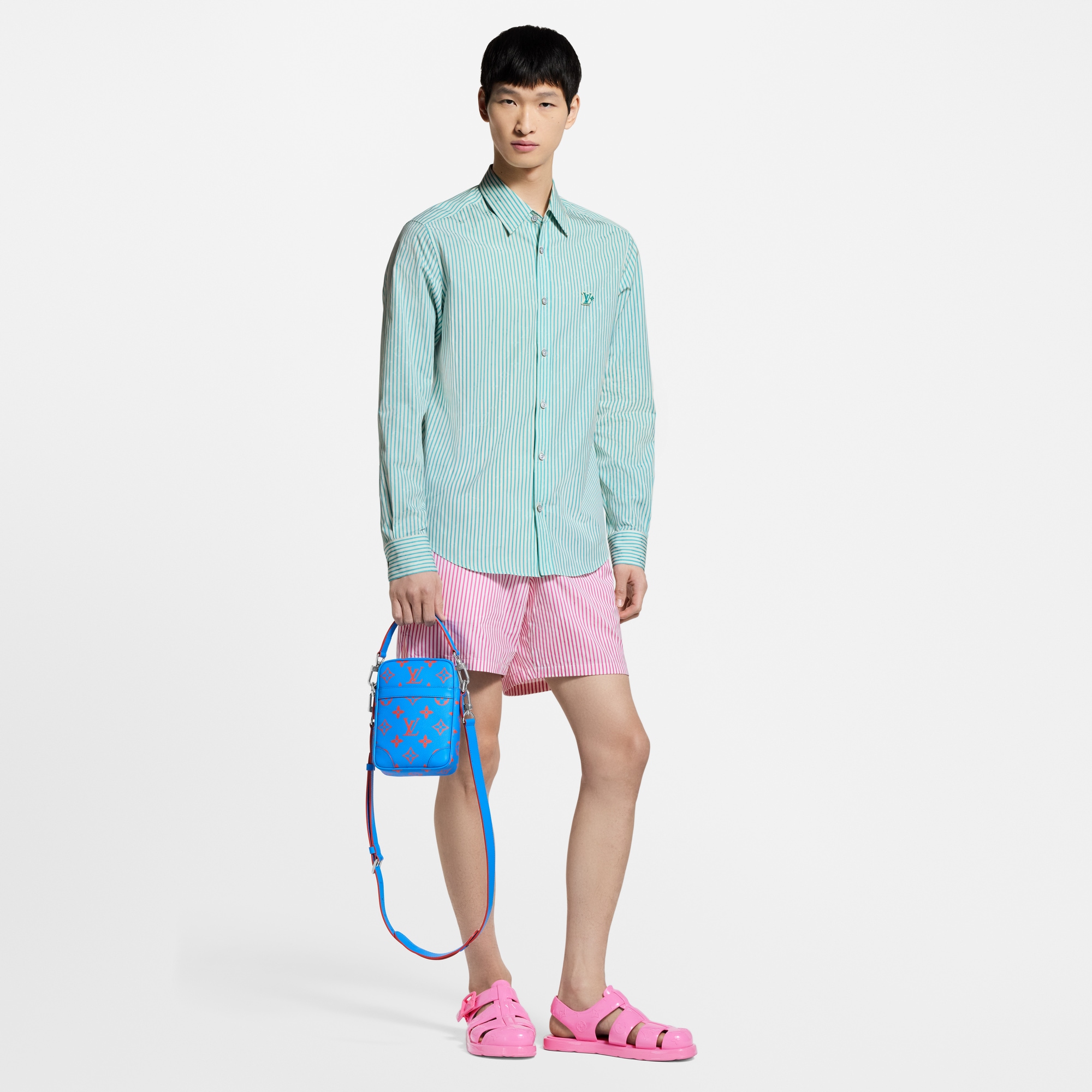 Monogram Striped Shirt  in Men