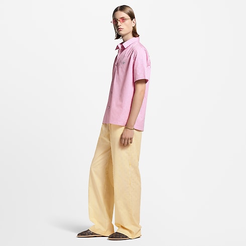 Monogram Striped Short-Sleeved Shirt in Men's Ready-to-Wear Shirts collections by Louis Vuitton (Product zoom)