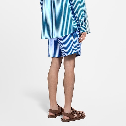 Monogram Striped Swim Shorts in Men's Ready-to-Wear Swimwear collections by Louis Vuitton (Product zoom)