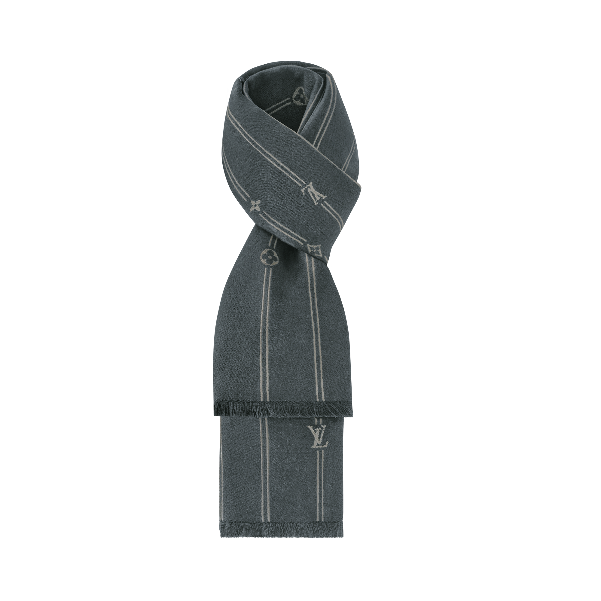 Monogram Stripes Scarf . in Men