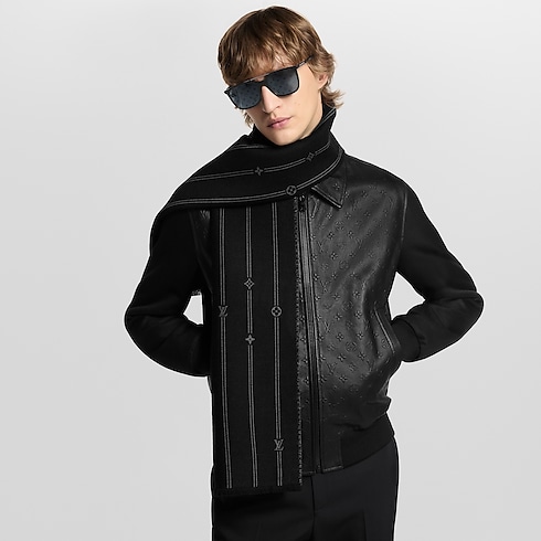 Monogram Stripes Scarf . in Men's Accessories Scarves for Men collections by Louis Vuitton (Product zoom)