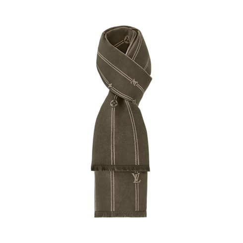 Monogram Stripes Scarf . in Men's Accessories Scarves for Men collections by Louis Vuitton (Product zoom)