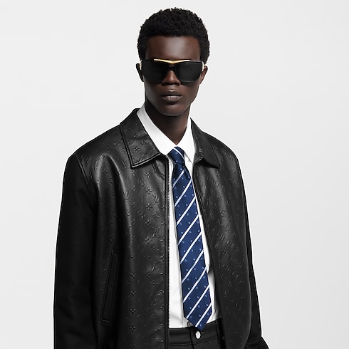 Monogram Stripes Tie . in Men's Accessories Ties and Pocket Squares collections by Louis Vuitton (Product zoom)