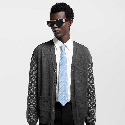 Monogram Stripes Tie . in Men's Accessories Ties and Pocket Squares collections by Louis Vuitton (Product zoom)