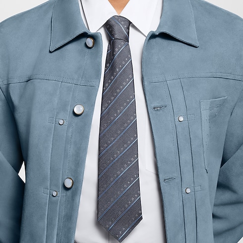 Monogram Stripes Tie . in Men's Accessories Ties and Pocket Squares collections by Louis Vuitton (Product zoom)