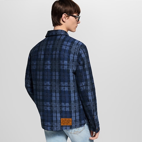 Monogram Tartan Denim Overshirt in Men's Ready-to-Wear All Ready-to-Wear collections by Louis Vuitton (Product zoom)