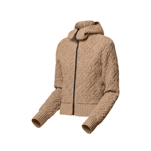 Monogram Toweling Zip-Up Hoodie in Women's Ready-to-Wear Tops collections by Louis Vuitton (Product zoom)