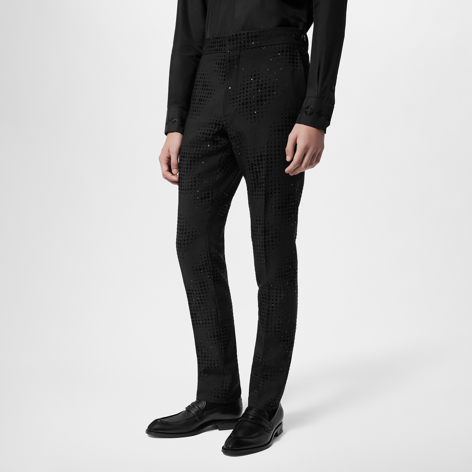 Monogram Wool Evening Pants  in Men