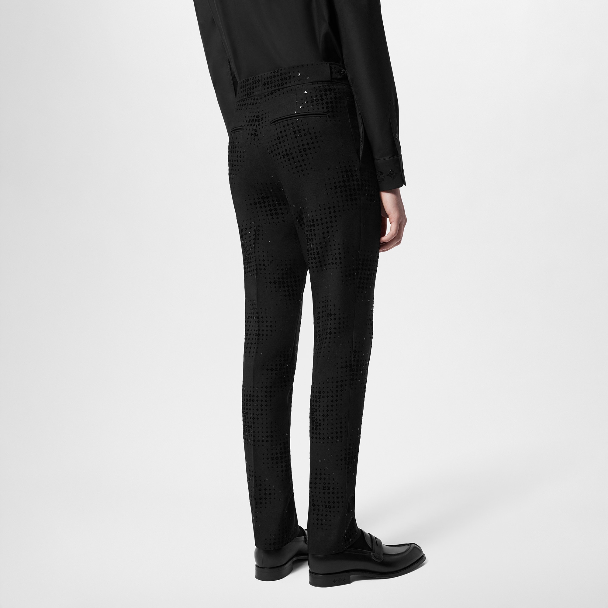 Monogram Wool Evening Pants  in Men