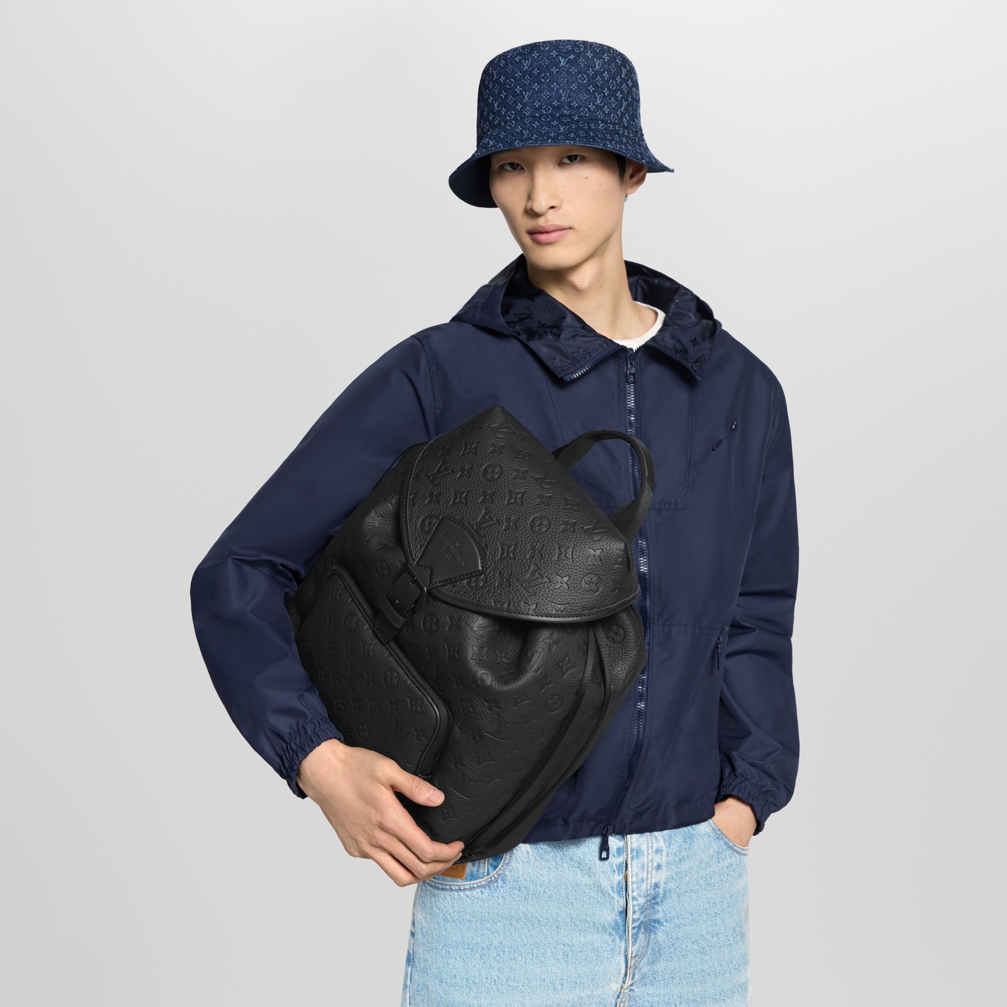 Montsouris Backpack Monogram Taurillon Leather LG G90 Bags