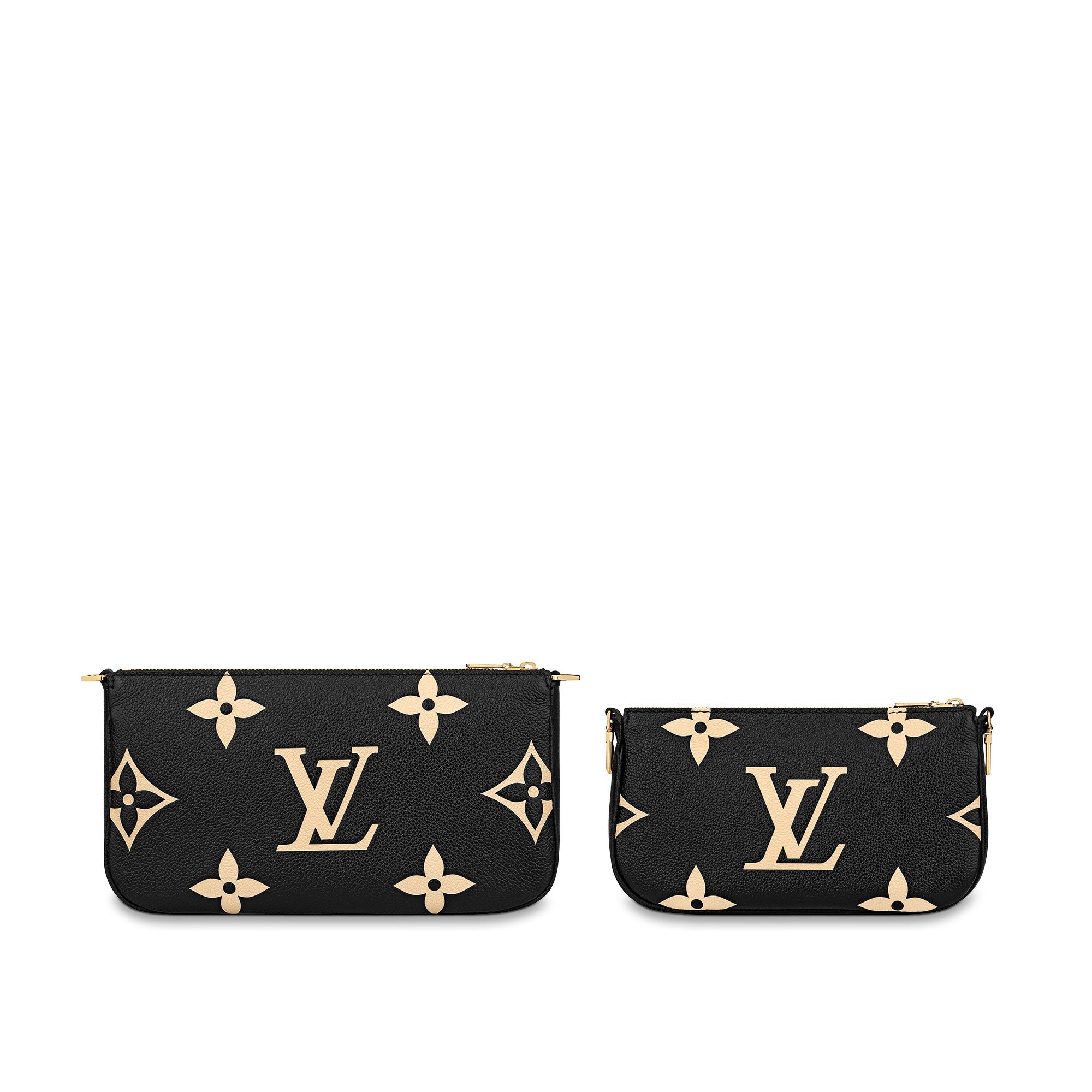 Multi Pochette Accessoires Bicolour Monogram Empreinte Leather in Women