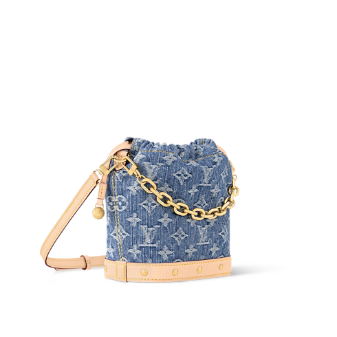 Nano Noé Monogram Denim in Women's Wallets and Small Leather Goods Wallets on Chain and Micro Bags collections by Louis Vuitton (Product zoom)