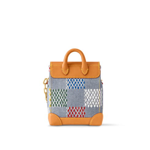 Nano Steamer Damier Ebene Canvas in Men's Wallets and Small Leather Goods Mini Bags collections by Louis Vuitton (Product zoom)