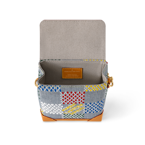 Nano Steamer Damier Ebene Canvas in Men's Wallets and Small Leather Goods Mini Bags collections by Louis Vuitton (Product zoom)