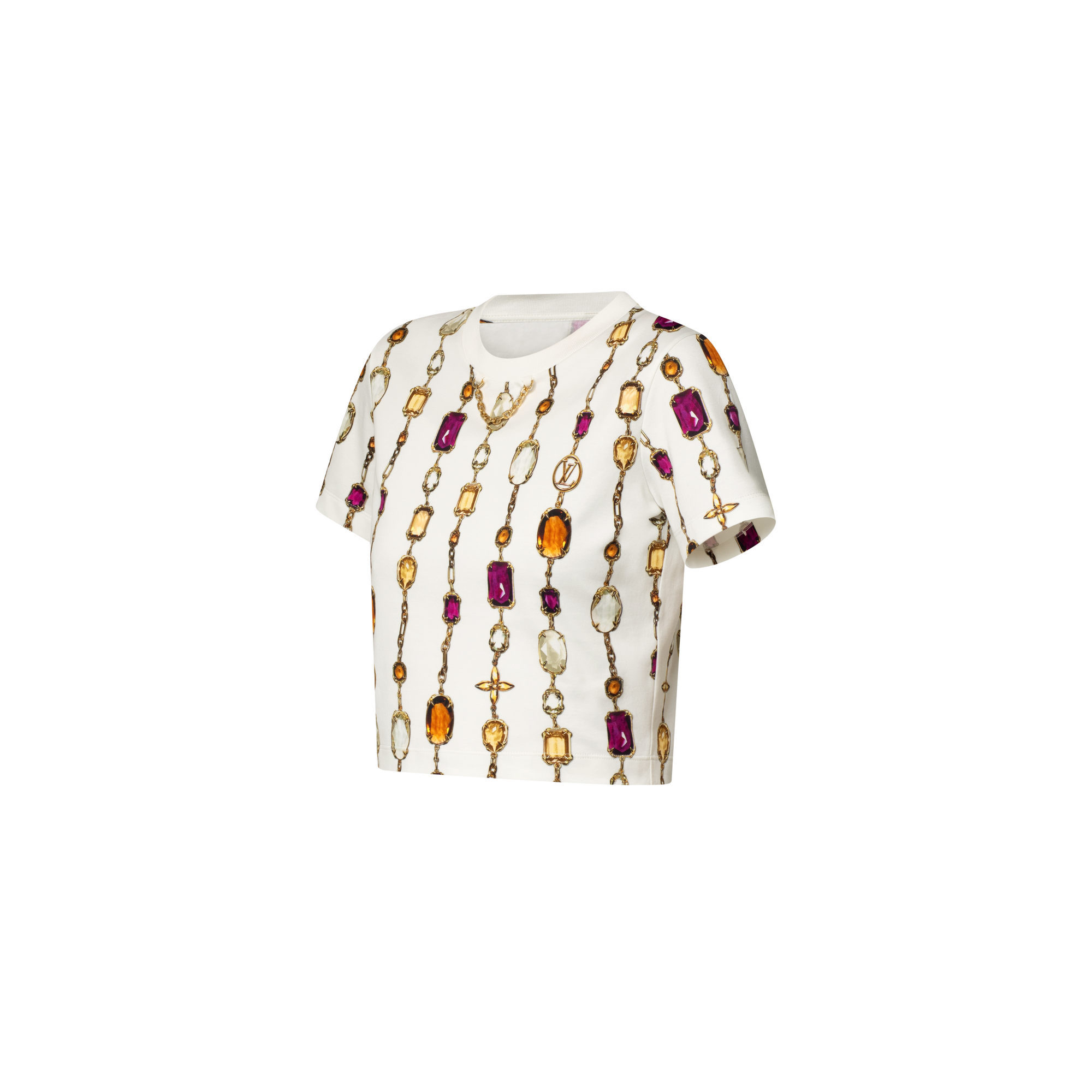 Necklace Print Crop Top  in Women