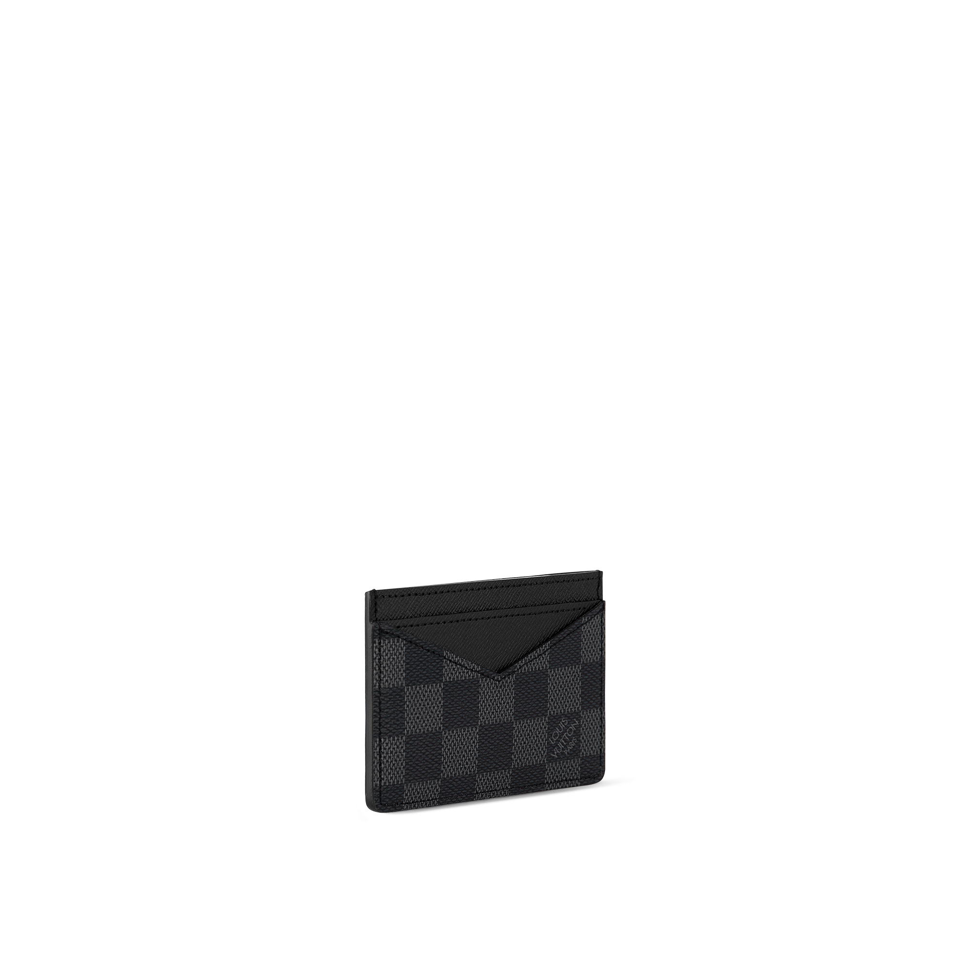 Neo Porte Cartes Damier Graphite in Gifts