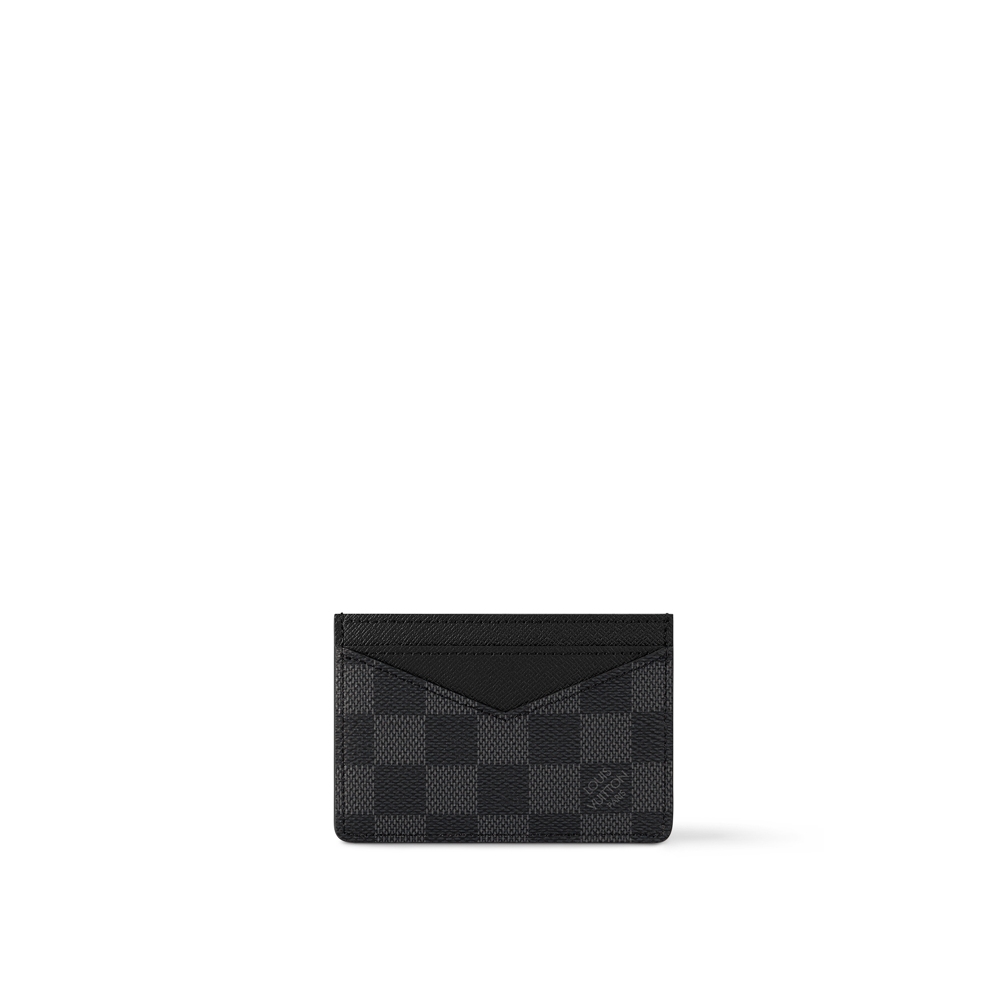 Neo Porte Cartes Damier Graphite in Gifts