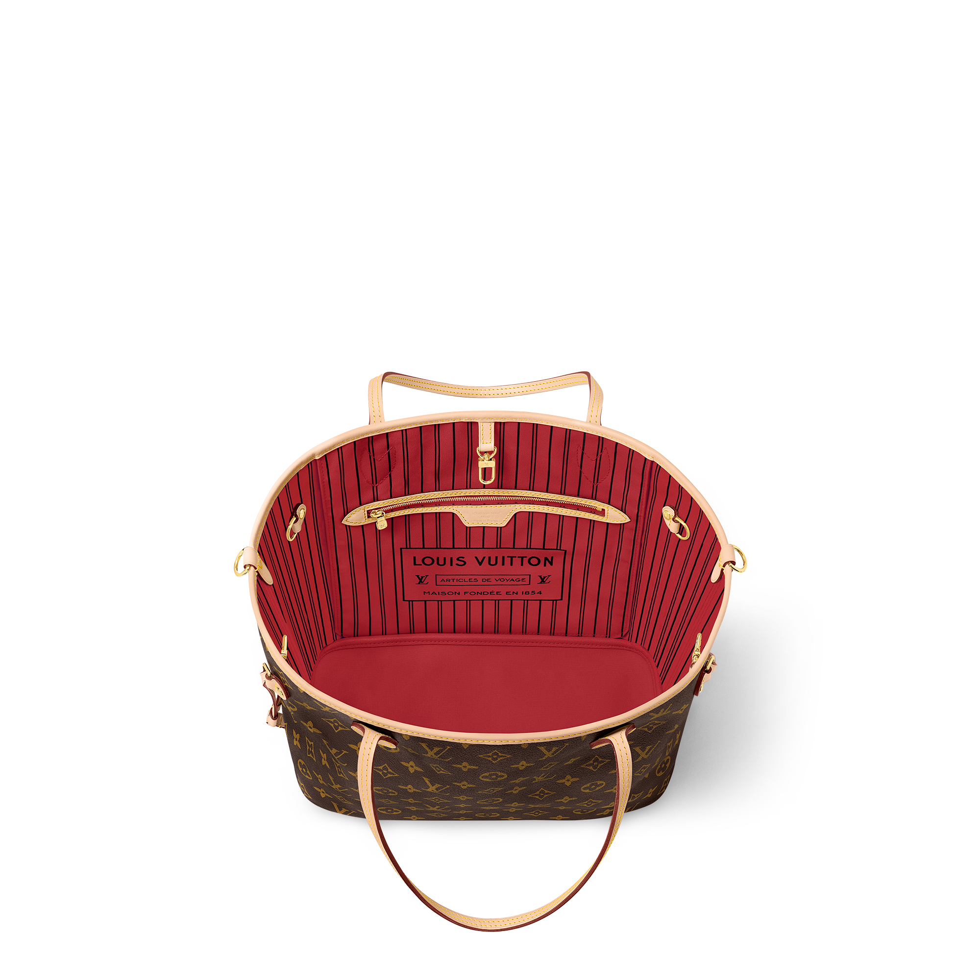 Neverfull Bandoulière Inside Out MM Monogram in Bags and Small Leather Goods
