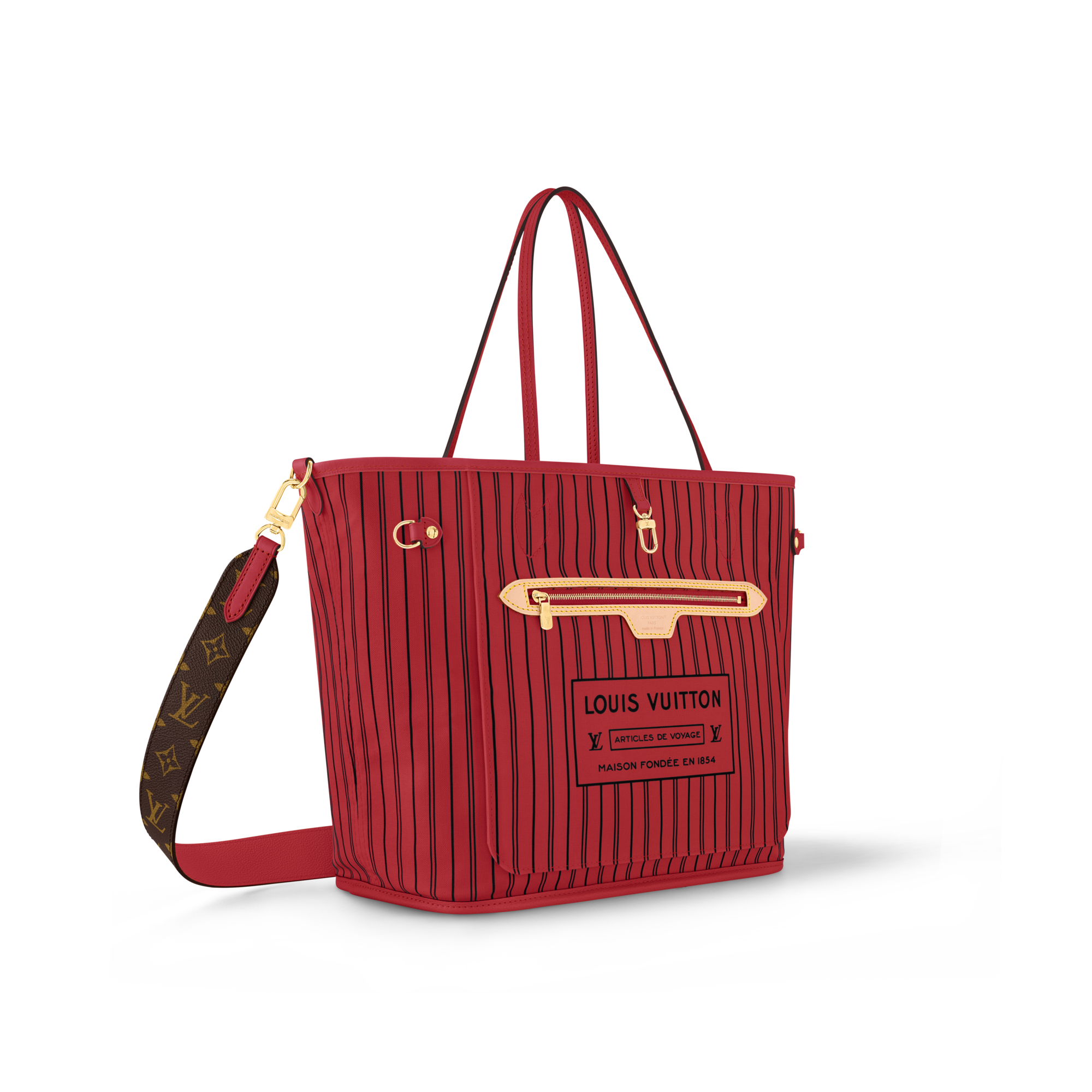 Neverfull Bandoulière Inside Out MM Monogram in Bags and Small Leather Goods