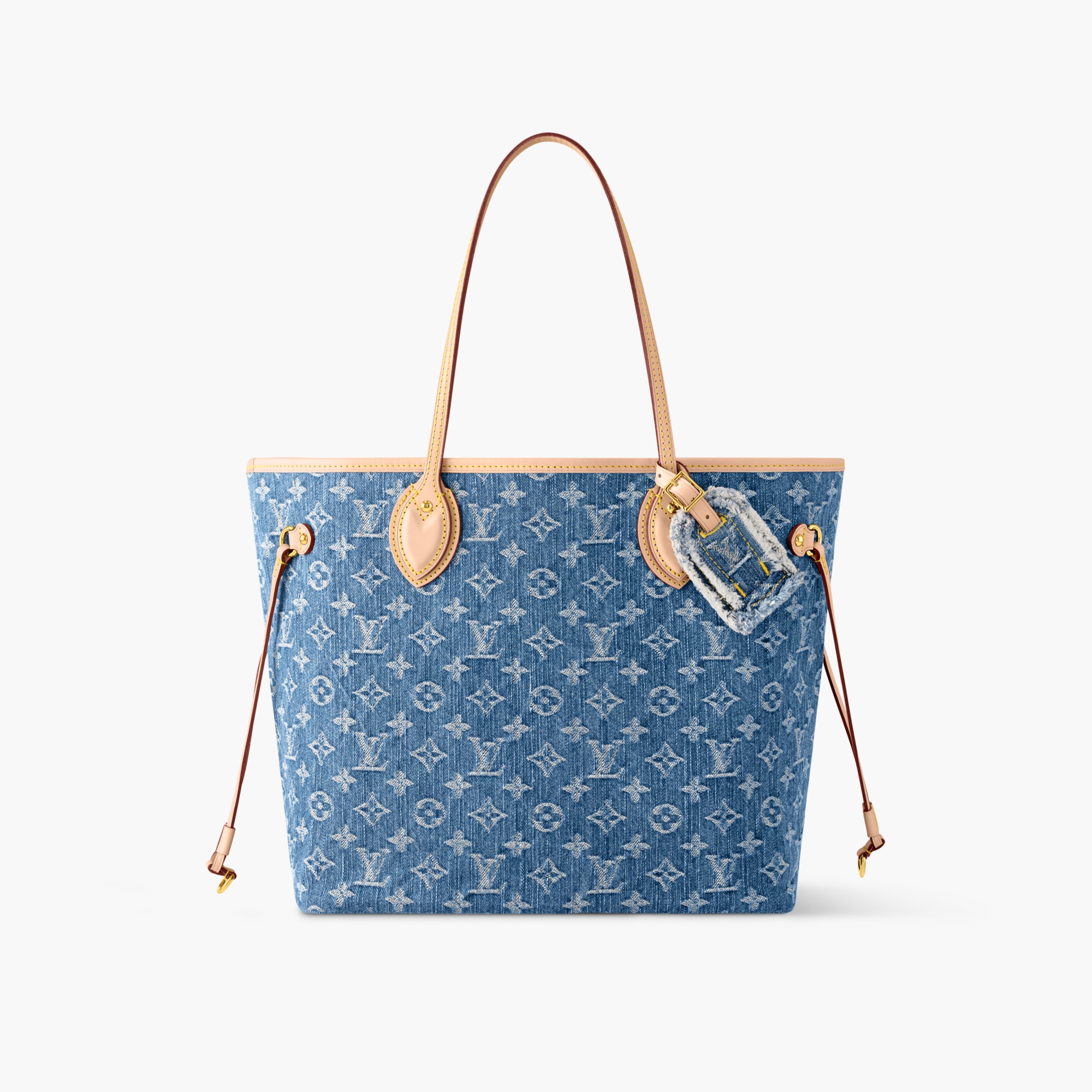 Neverfull MM Monogram Denim Women Bags LOUIS VUITTON